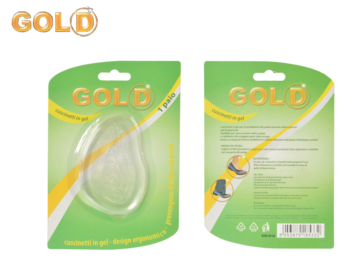 GOLD MEZZE SOLETTE IN GEL 40649