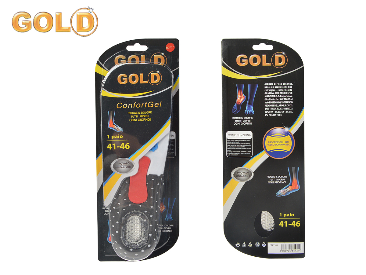 GOLD SOLETTA TECNICA CONFORT GEL MISURE 41/46 654314 56249