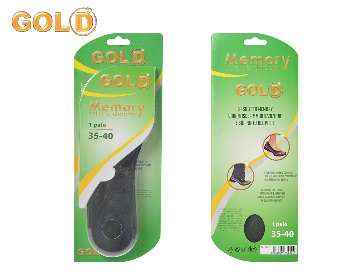 GOLD SOLETTA MEMORY DEODOR MISURE 35/40 654345 56249