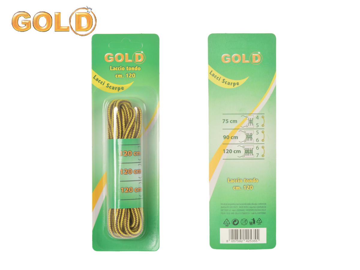 LACCIO TONDO 4MMx120cm GOLD 425355 41190
