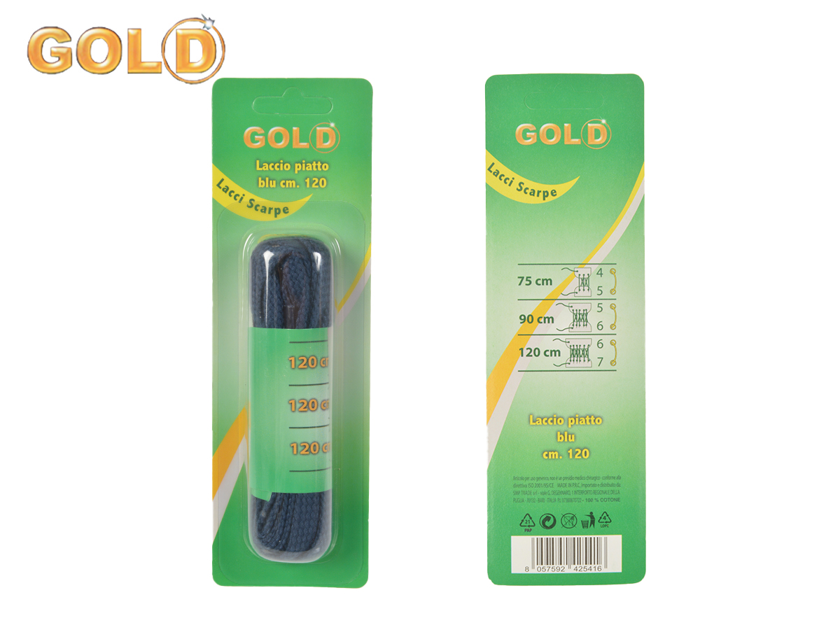 LACCIO PIATTO BLU 8mmx120cm GO 425416 56249