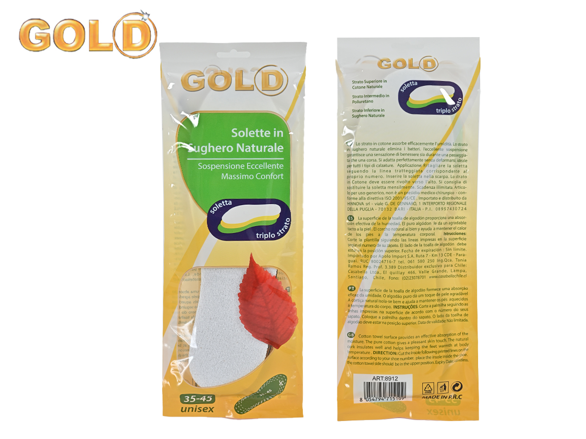 GOLD SOLETTA SUGHERO TAGLIA REGOLABILE 715109 56249