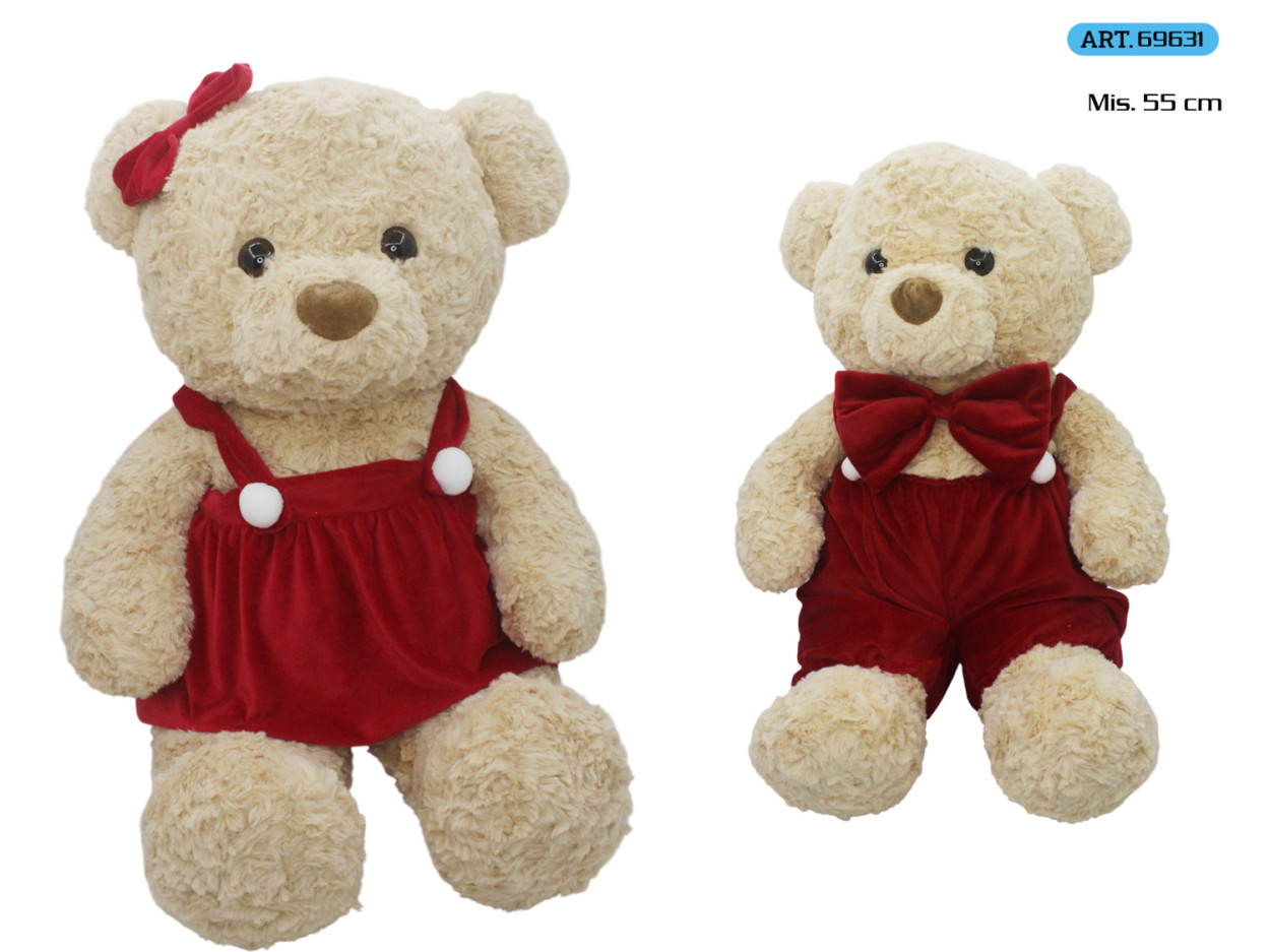 ORSO PELUCHE CON VESTITO 169631 52548