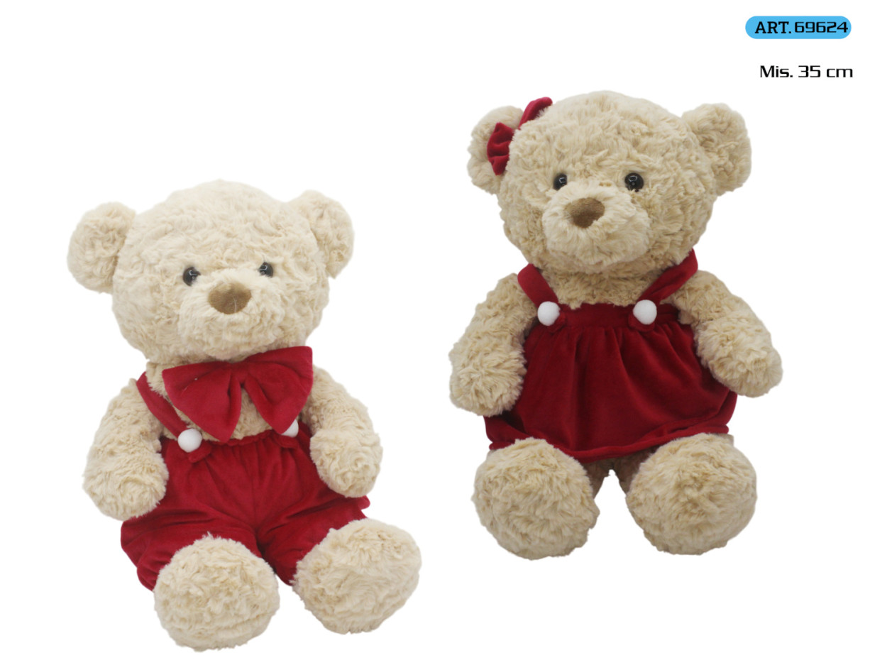 ORSO PELUCHE CON VESTITO 169624 52548