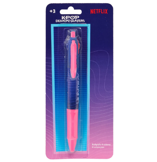 4-COLOR RETRACTABLE PEN SET K-POP DEMON HUNTERS 342660783 41177
