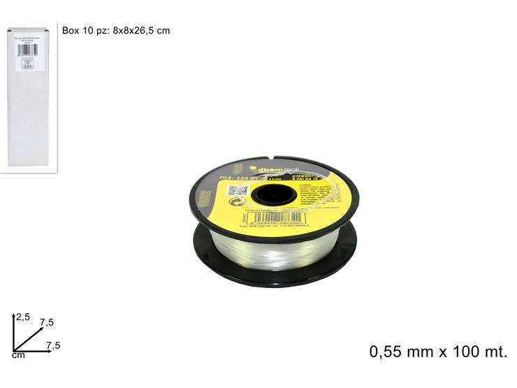 FILO NYLON 100mtx0.5mm 187340 40842