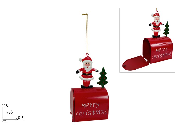 APPENDINO CASSETTA POSTALE CON BABBO NATALE IN LATTA 352329 40649