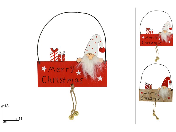 APPENDINO LEGNO GNOMO DI NATALE 118468 40649