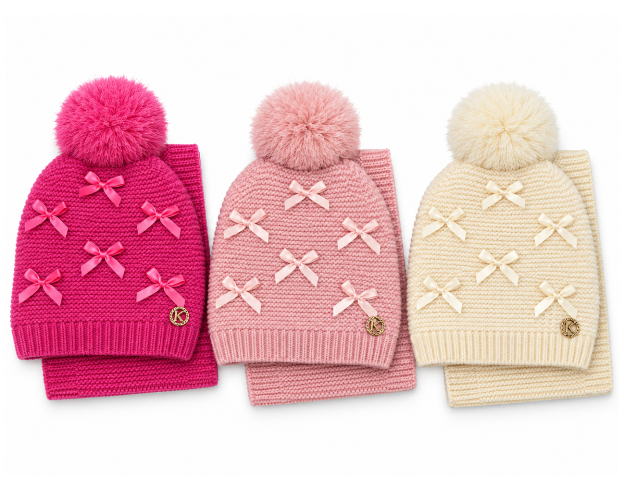 AG6133 CAPPELLINO BIMBA LE KIKKE Cappello: 19x19cm | Collo: 20.5x13.5 m 41414