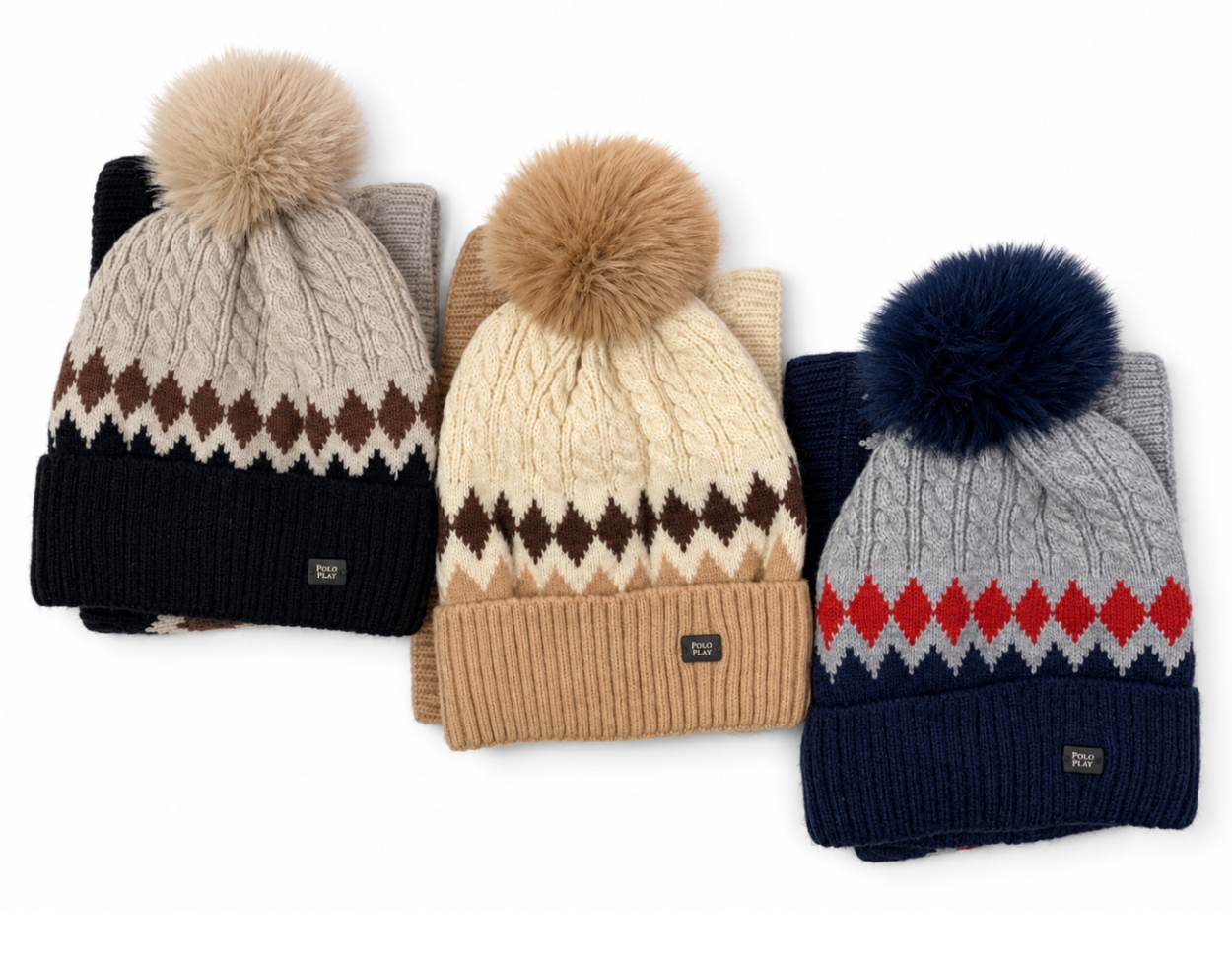 AB5054 COMPLETINO BIMBO POLO PLAY Cappello:17.5x20cm | Collo:23.5x15cm 41414