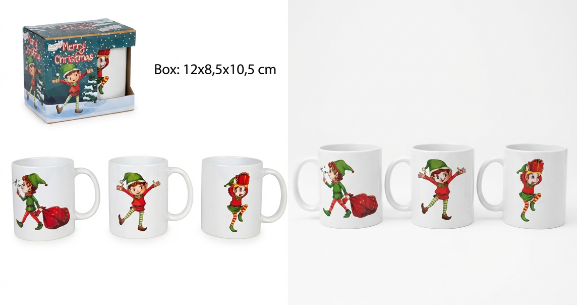 TAZZONE MUG 320cc DECORO ELFO 996702 40649