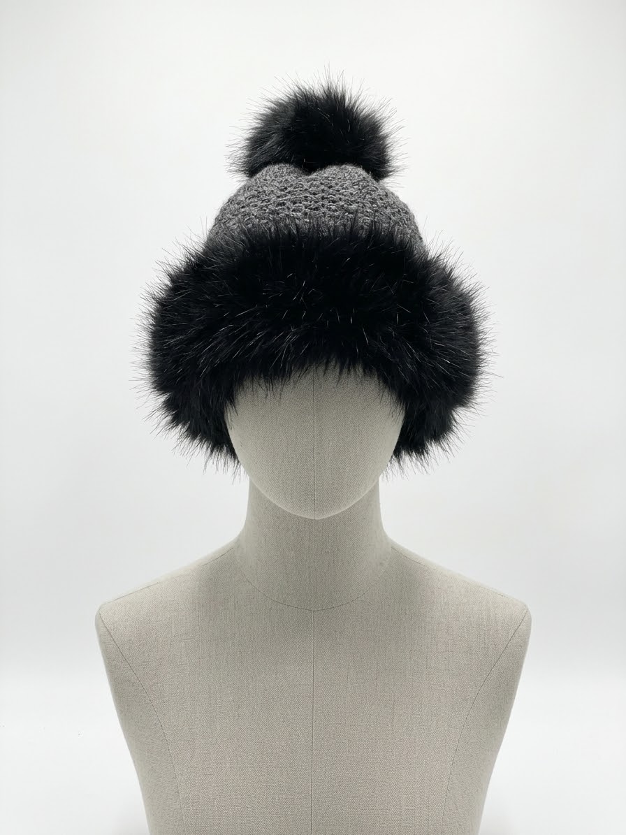 CAPPELLO PONPON ROMEO GIGLI 191155 NERO