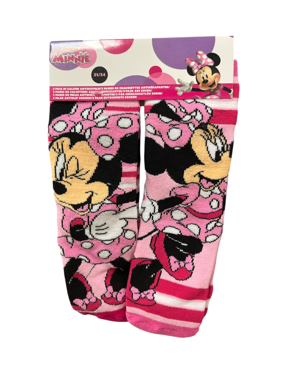 MIN24-2218 MINNIE ABS SOCKS BI PACK 55354