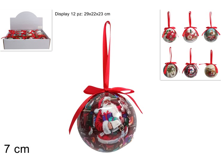 PALLE 8cm CON BABBO NATALE 791710 40649