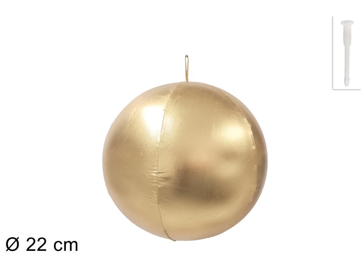 PALLA GONFIABILE ORO DIAM. 22cm 336909 40649