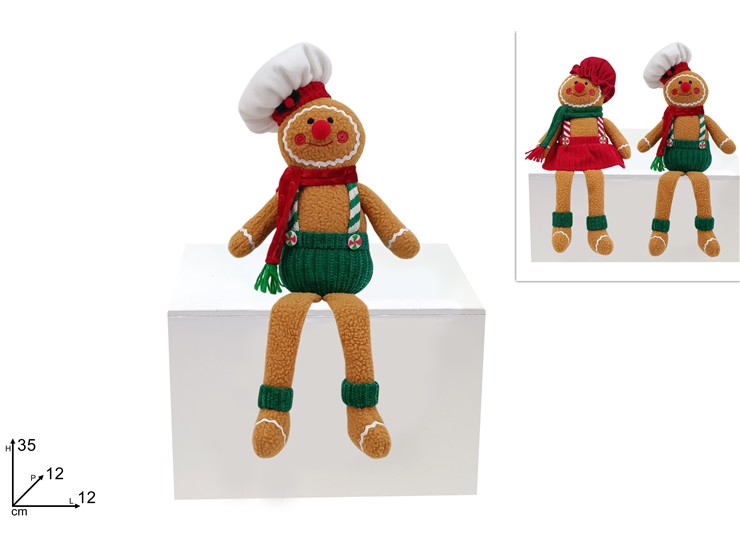 OMINO MARZAPANA SEDUTO 35cm 250540 40649