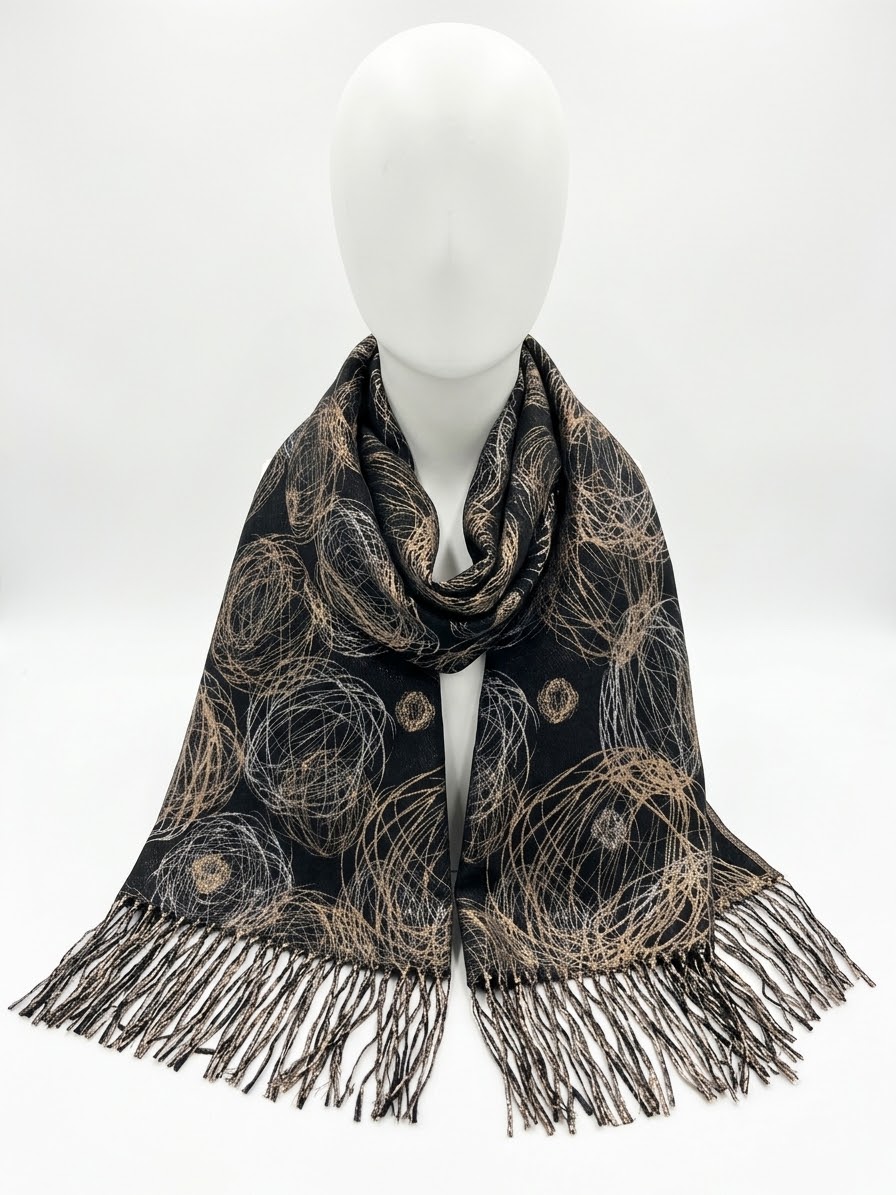 SCIARPA DONNA NERO 61337N 41100