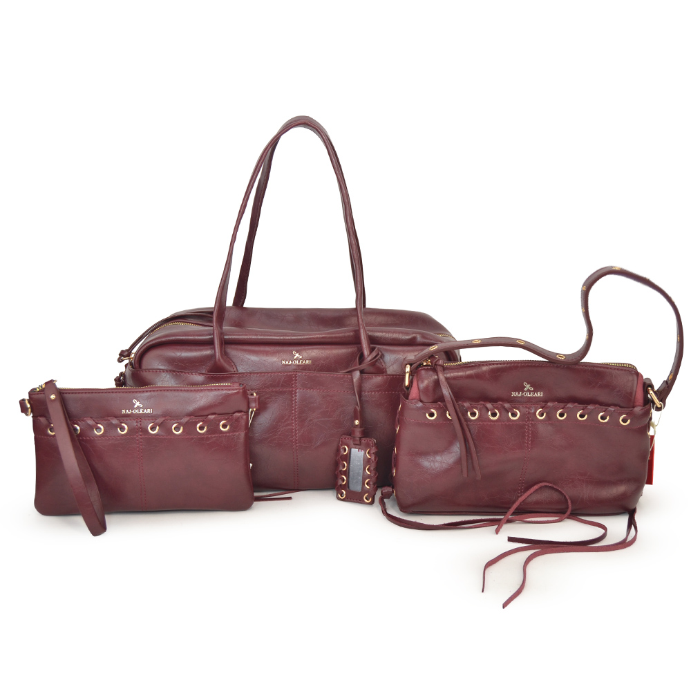 62160/SETESP2 L BAULETTO, M TRACOLLA/SOTTOBRACCIO, S TRACOLLINA BORDEAUX 41233