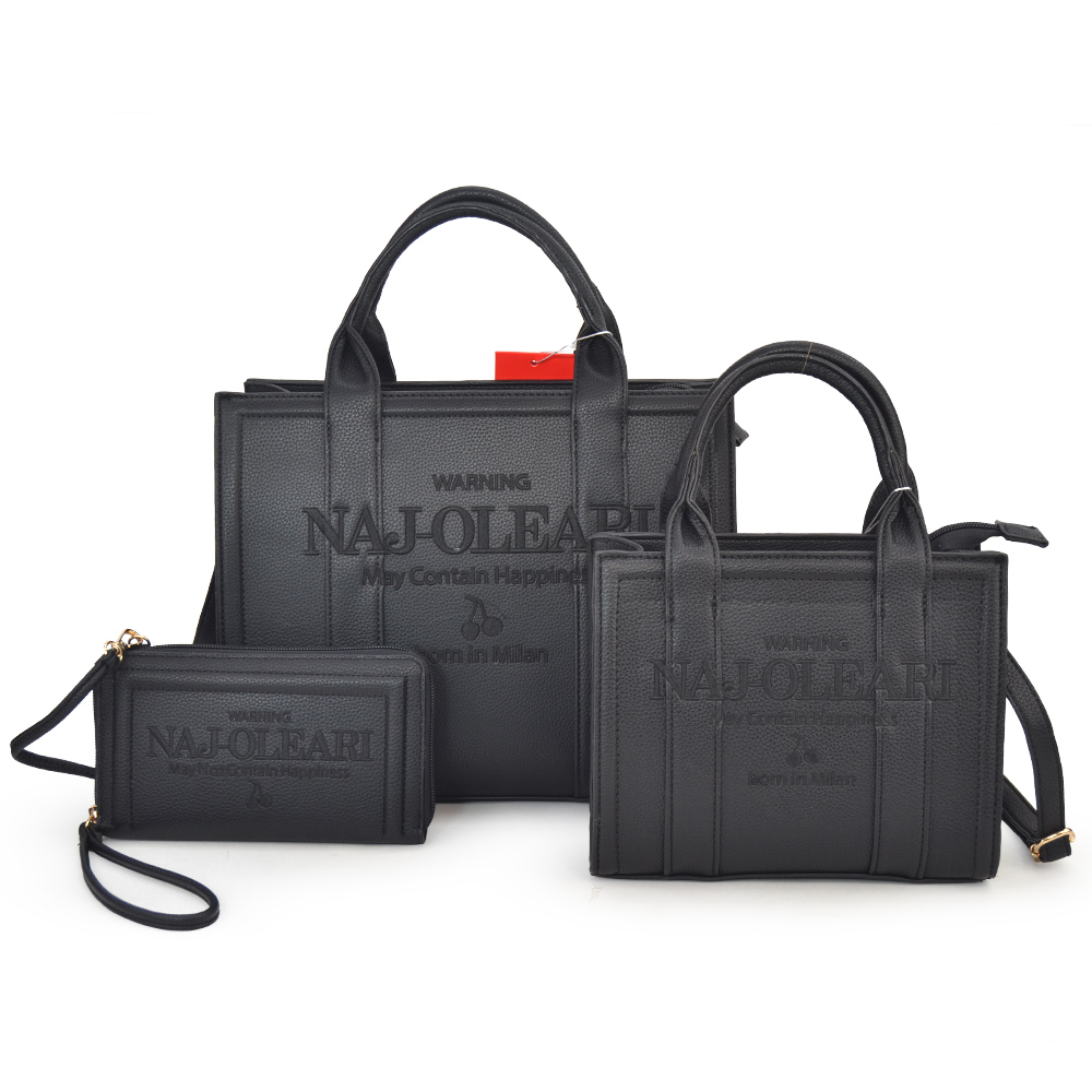 62150/SETHAP L BAULETTO, M BAULETTO, XS PORTAFOGLIO NERO 41233