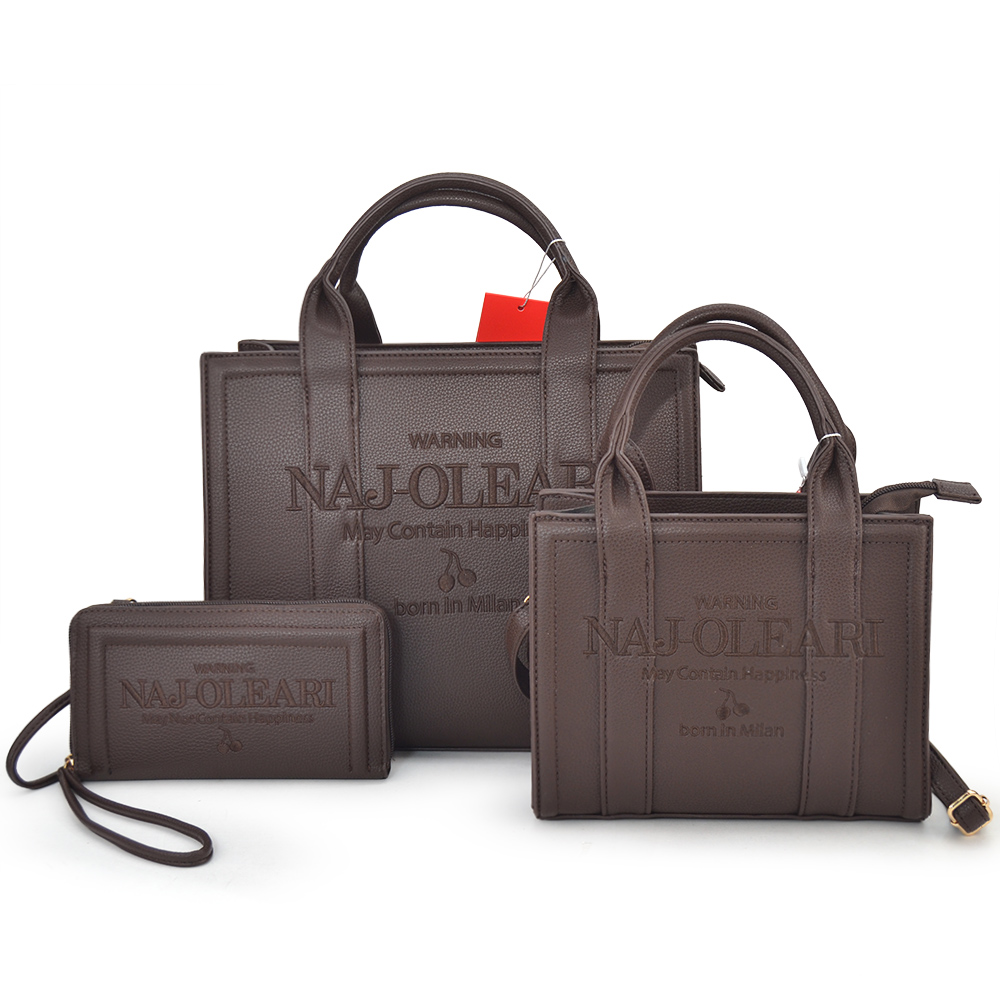 62150/SETHAP L BAULETTO, M BAULETTO, XS PORTAFOGLIO CIOCCOLATO 41233