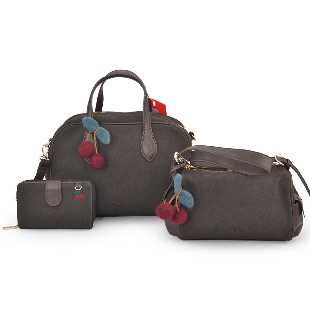 62149/SETNUNA L SHOPPING, M SOTTOBRACCIO, XS PORTAFOGLIO TESTA DI MORO 41233