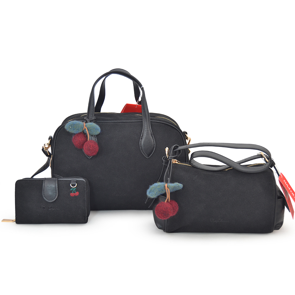 62149/SETNUNA L SHOPPING, M SOTTOBRACCIO, XS PORTAFOGLIO NERO 41233