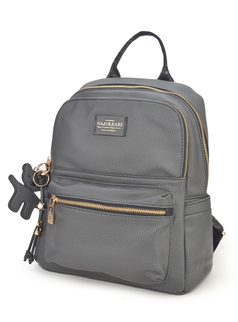 61801/BOBA15 ZAINO NERO 28x30x15cm 41233