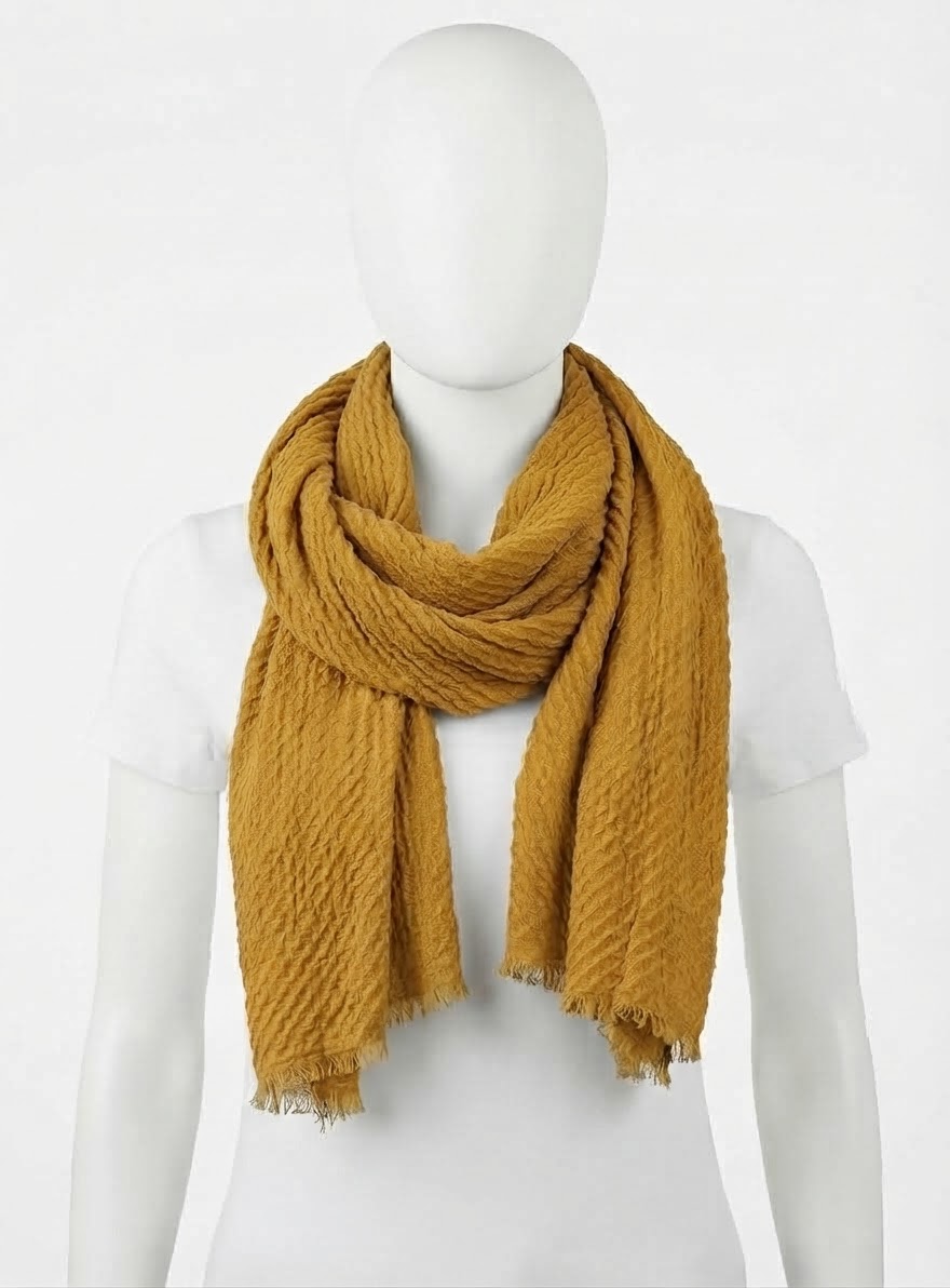 SCIARPA DONNA SENAPE 66197SEN 41100