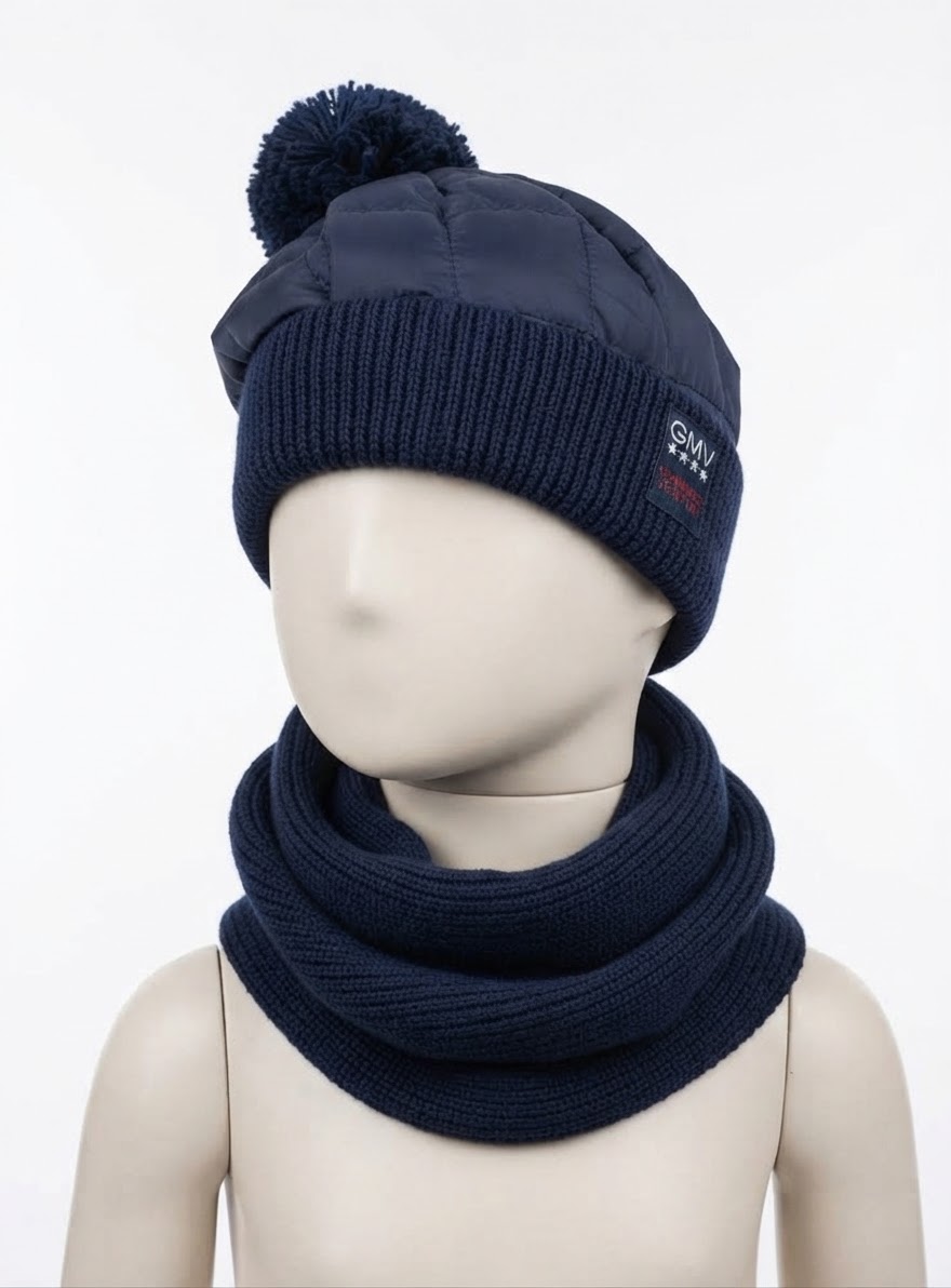 SET BIMBO CAPPELLO + COLLO GMV BLU 79038BL 41100