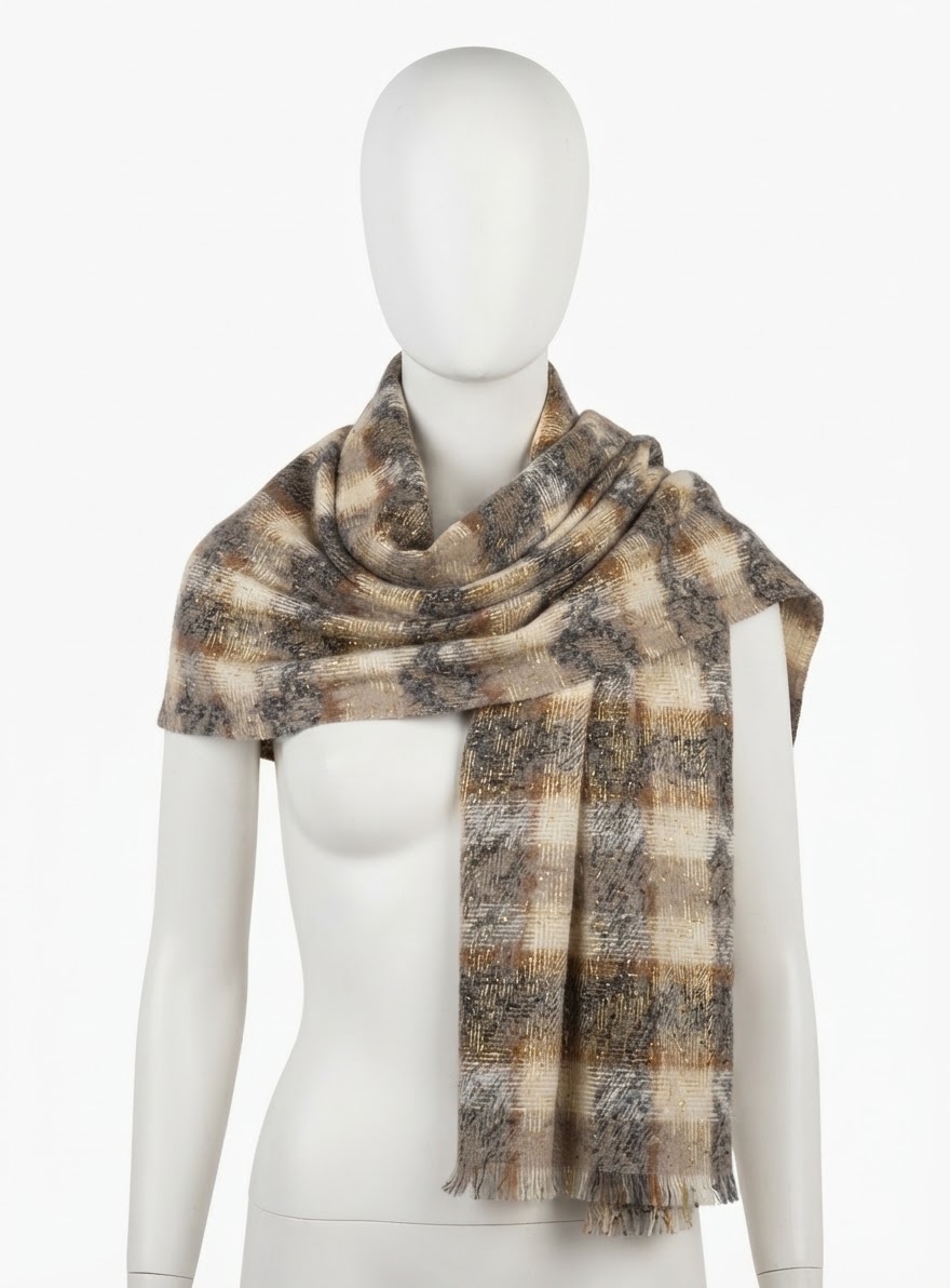 SCIARPA DONNA GMV BEIGE 61018BE 41100