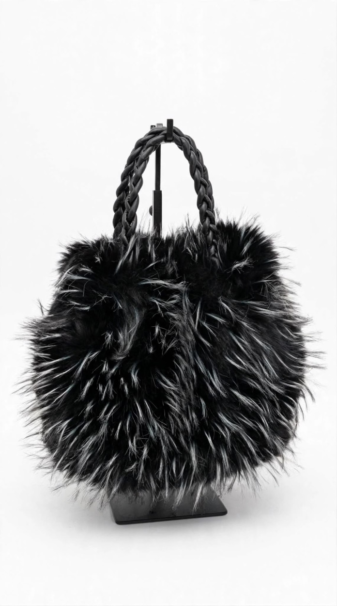 JJ63303N BORSA IN PELLICCIA LEJJOU NERA 41100