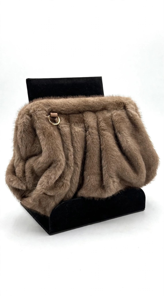 JJ63309CAM BORSA IN PELLICCIA LEJJOU CAMEL 41100