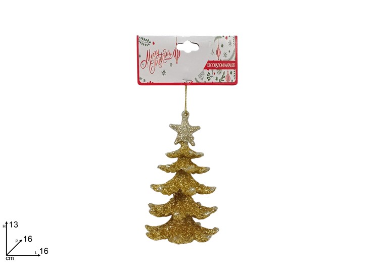 APPENDINO ALBERO ORO GLITTERATO 488196 40649