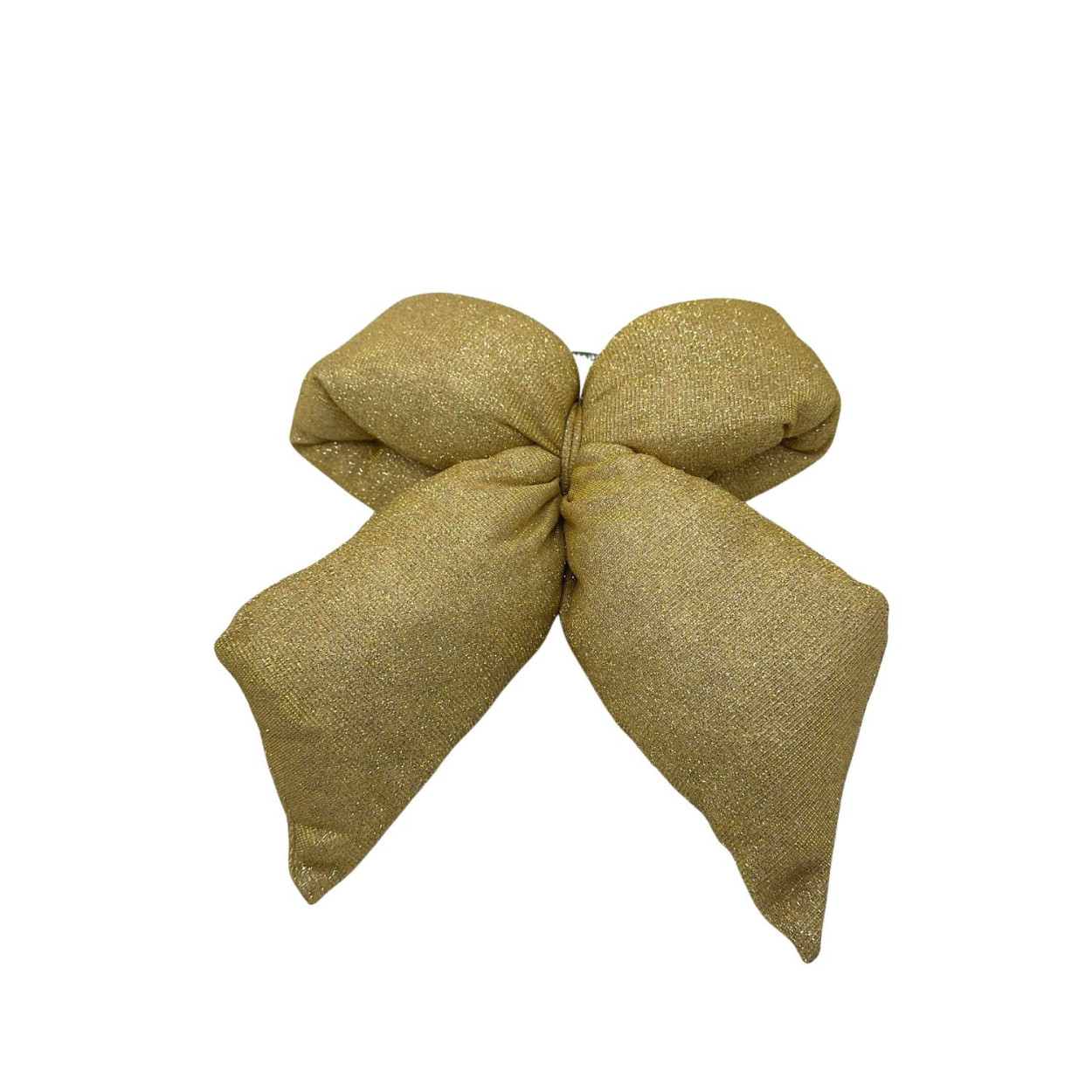 FIOCCO BOMBATO H21cm GLITTERATO ORO 393988 40649