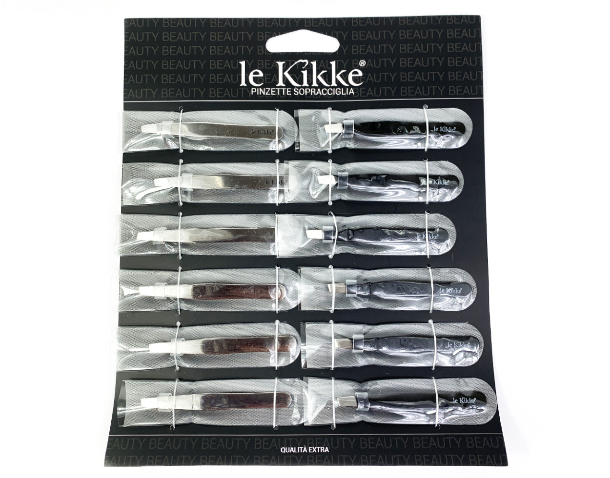 LK40192 PINZETTA CIGLIA ARGENTO/NERO 41414