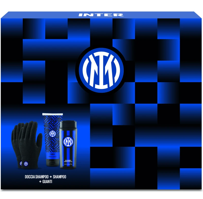 INTER GIFT SET DOCCIASHAMPOO 250ml + SHAMPOO 200ml + GUANTI 142654 41456
