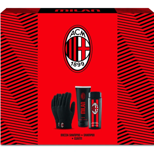 MILAN GIFTSET DOCCIA SHAMPOO 250ml + SHAMPOO 200ml + GUANTI 142647 41456