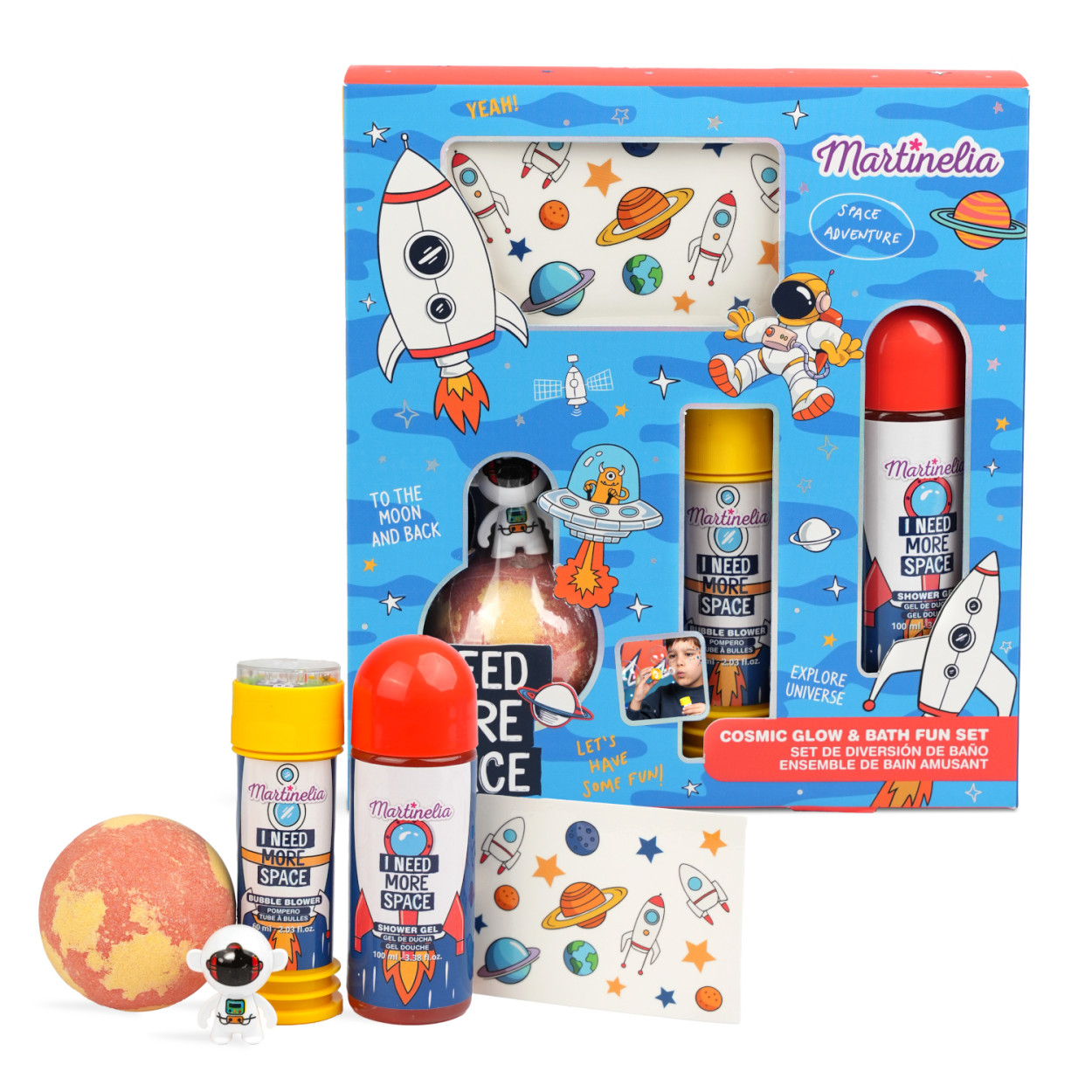 MARTINELIA MORE SPACE COSMIC GLOW & BUBBLE FUN SET 44391 52555