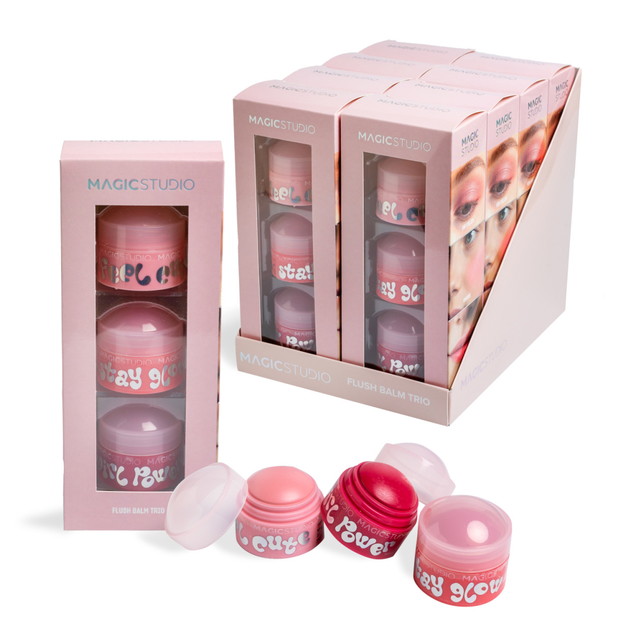 MAGIC STUDIO GLOW FLUSH BALM TRIO 35218 52555