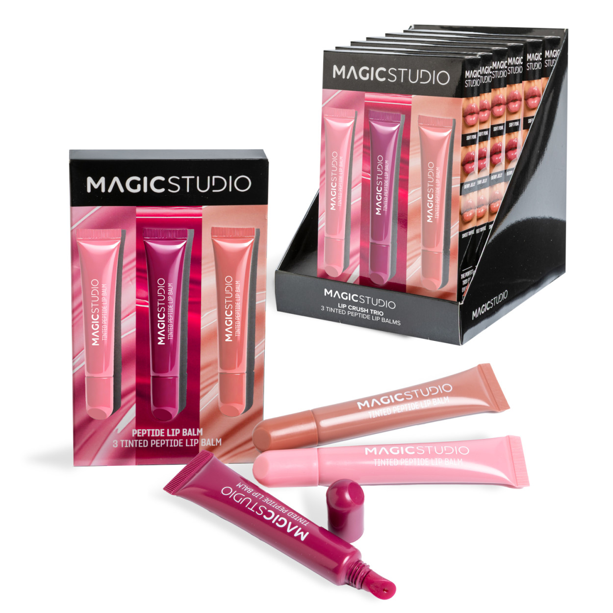MAGIC STUDIO PEPTIDE LIP BALM TRIO 35211 52555