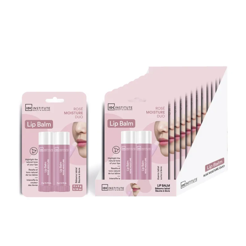 IDC INSTITUTE LIP BALM DUO MOISTURE ROSE 42102 52555