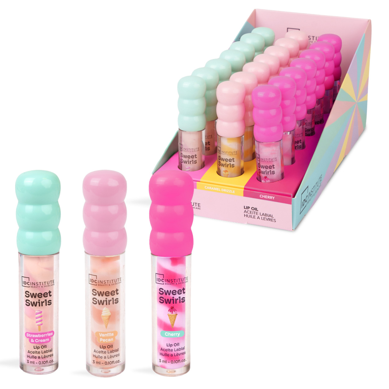 IDC INSTITUTE SWEET SWIRLS LIP OIL 90484 52555
