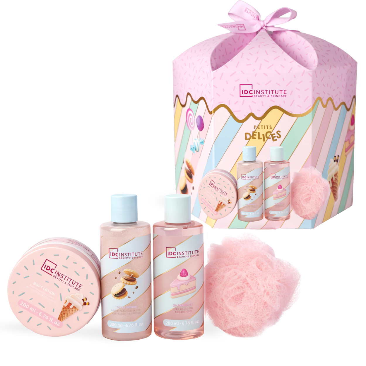 IDC INSTITUTE PETITS DELICES COMPLETE BATH SET 4pcs 99326 52555