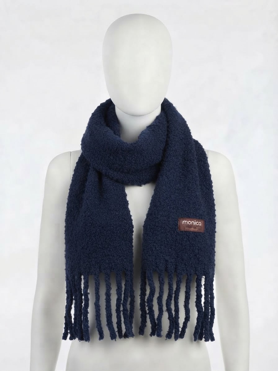 SCIARPONE UNITO BOUCLE' MONICA NARDUCCI NAVY