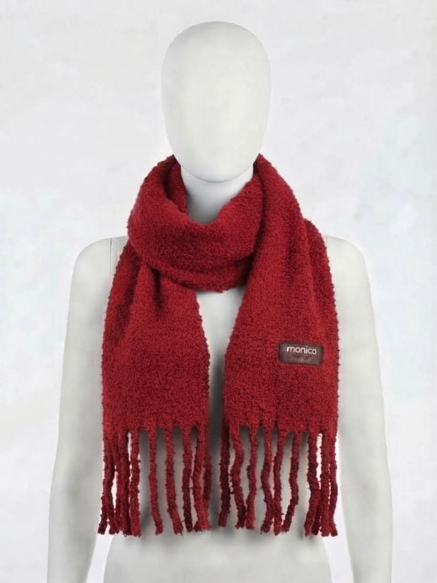 SCIARPONE UNITO BOUCLE' MONICA NARDUCCI ROSSO