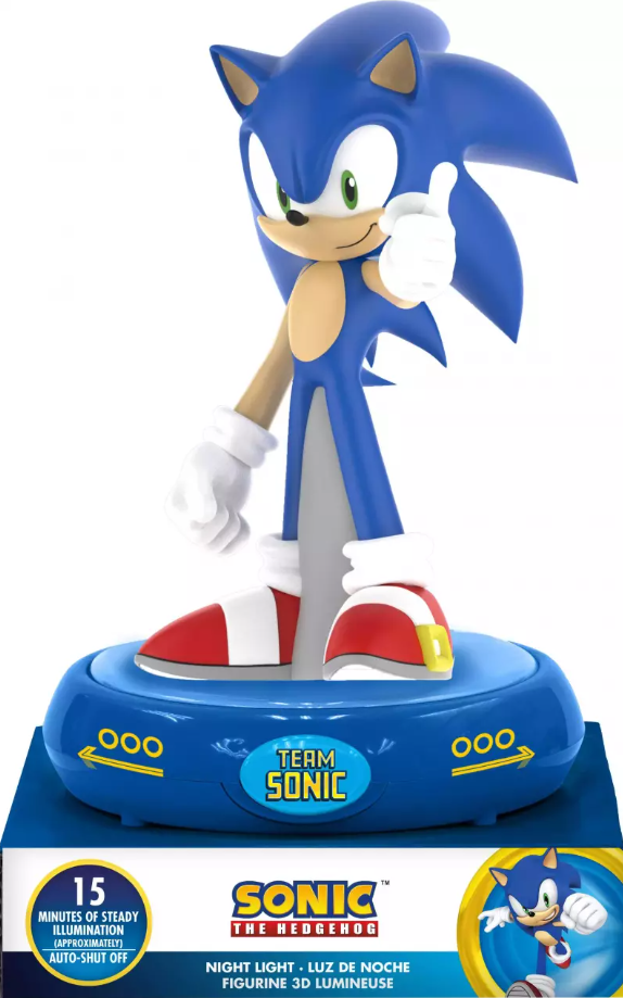 SN00006 LAMPARA CON FIGURA 3D SONIC 40809