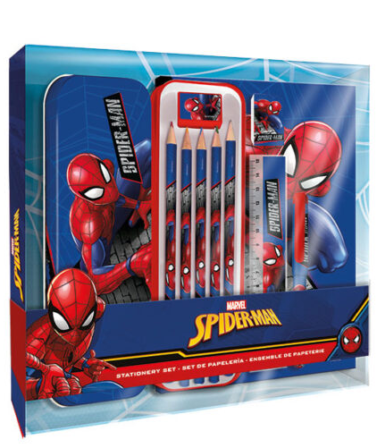 SP50046 SET DA PAPELERIA CON ESTUCHE METALICO SPIDERMAN 40809