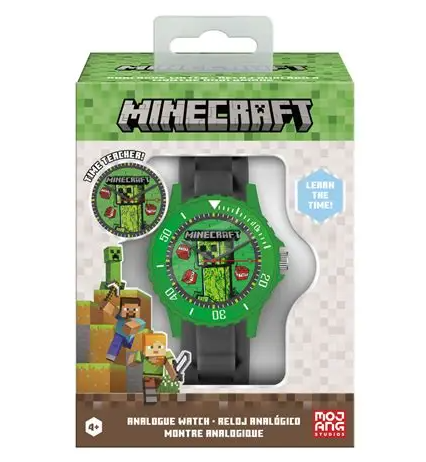 MIN4384 RELOJ ANALOGICO MINECRAFT 40809
