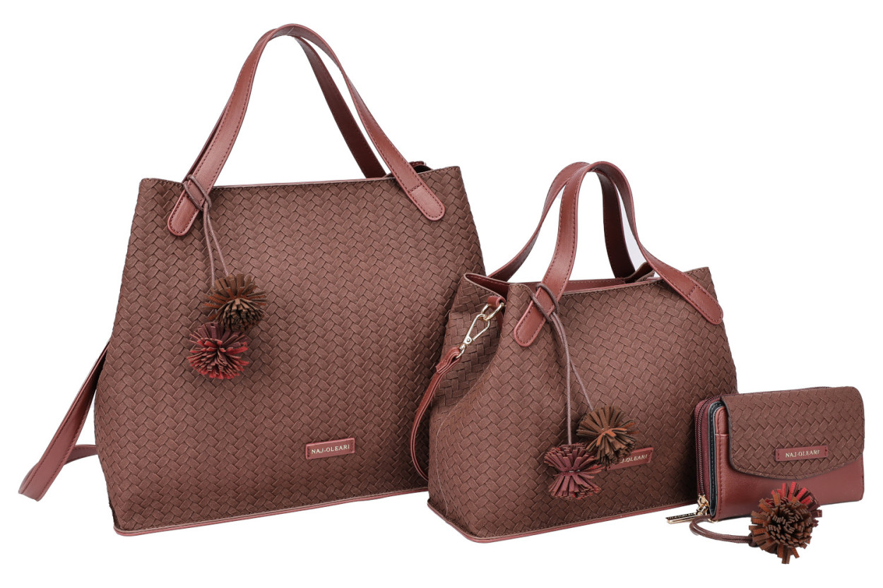 62148/SETIN3 L BAULETTO, M BAULETTO, XS PORTAFOGLIO BORDEAUX 41233