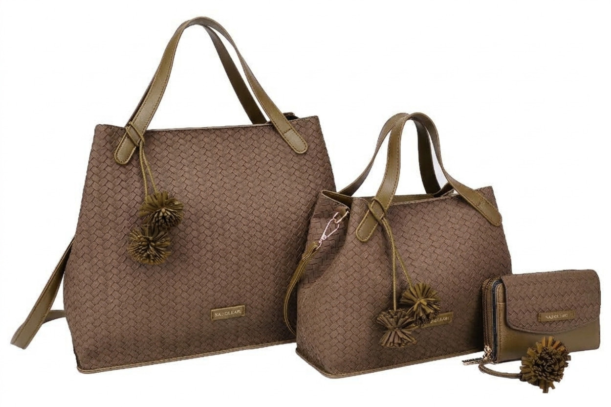 62148/SETIN3 L BAULETTO, M BAULETTO, XS PORTAFOGLIO CAMEL 41233